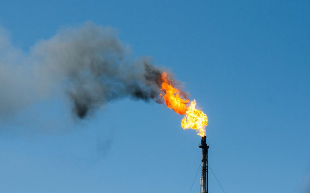 Oil refinery gas flare